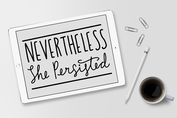 Nevertheless She Persisted SVG in Illustrations - product preview 1
