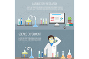Chemistry laboratory, education concept