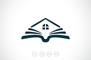 Personal Home Library Logo Template