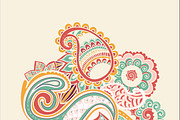 Flower Pattern Bright Abstract wallpaper vintage