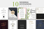 10 Wedding Invitations - Bundle 2