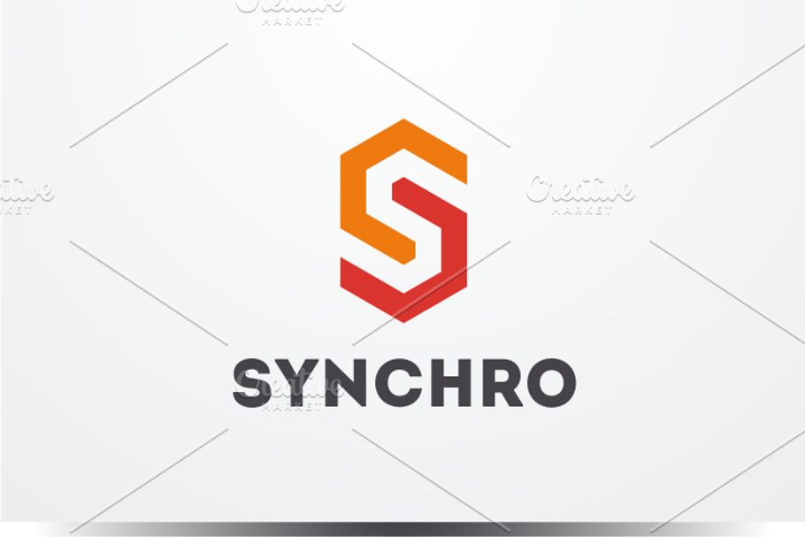 Synchro - Letter S Logo in Logo Templates - product preview 8