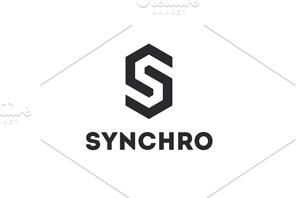 Synchro - Letter S Logo in Logo Templates - product preview 2