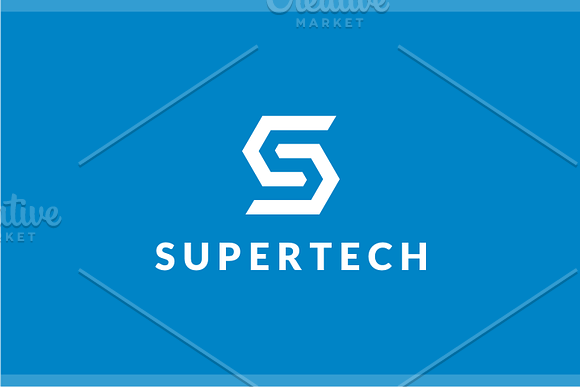 SuperTech - Letter S Logo in Logo Templates - product preview 1