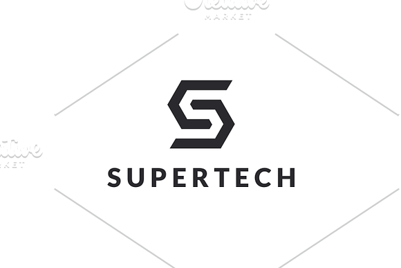 SuperTech - Letter S Logo in Logo Templates - product preview 2