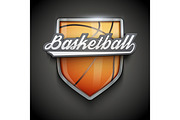 Premium symbols of Basketball Emblem