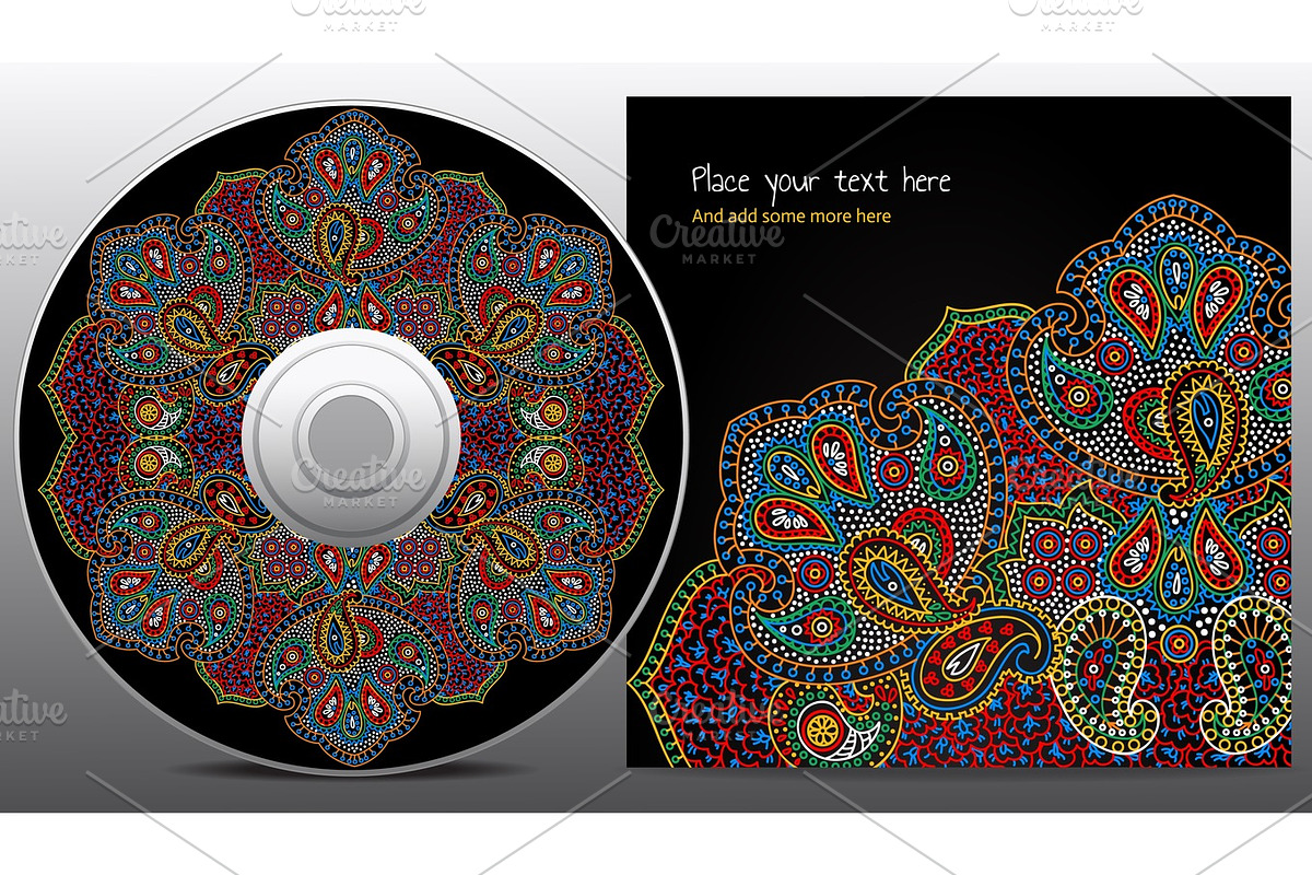 Paisley CD design in Illustrations - product preview 8