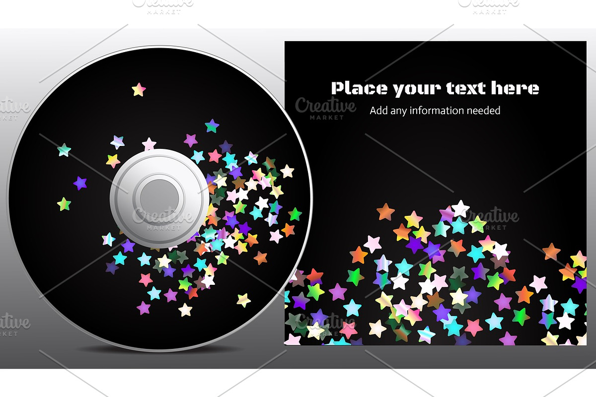 CD and cover disco design in Illustrations - product preview 8