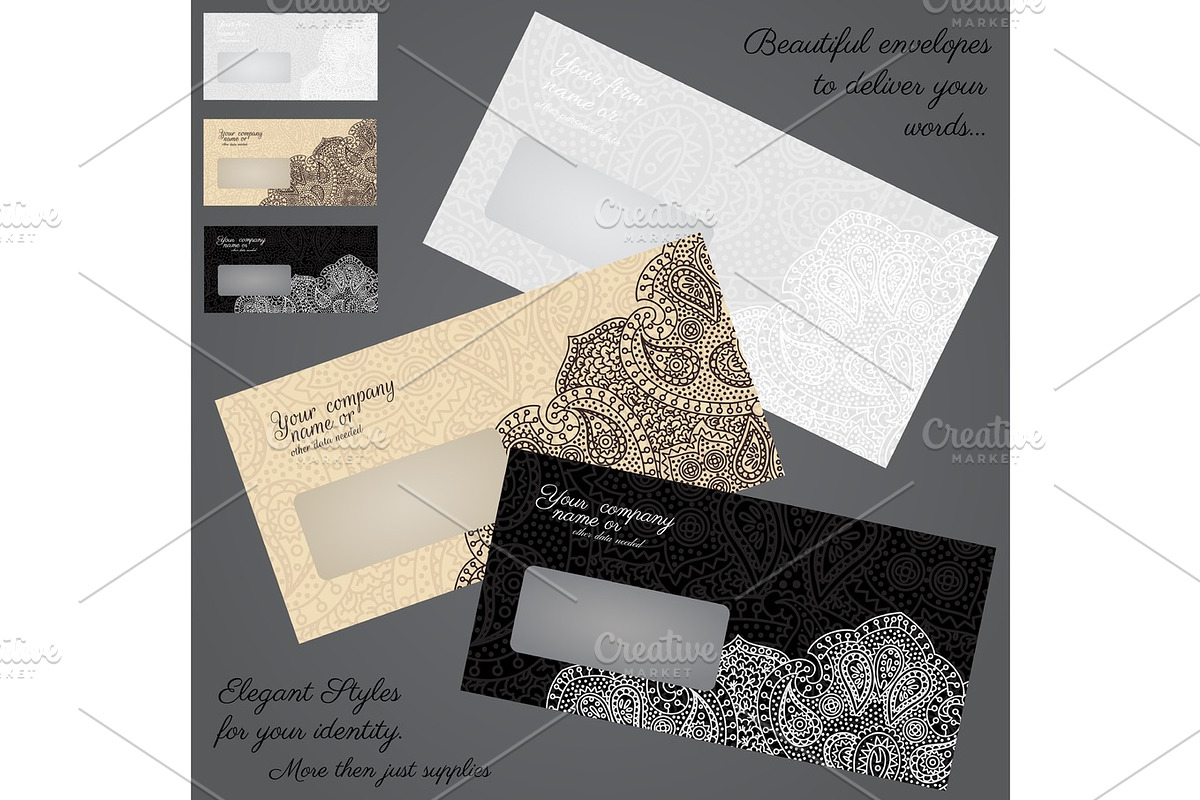 Envelopes print over template in Illustrations - product preview 8