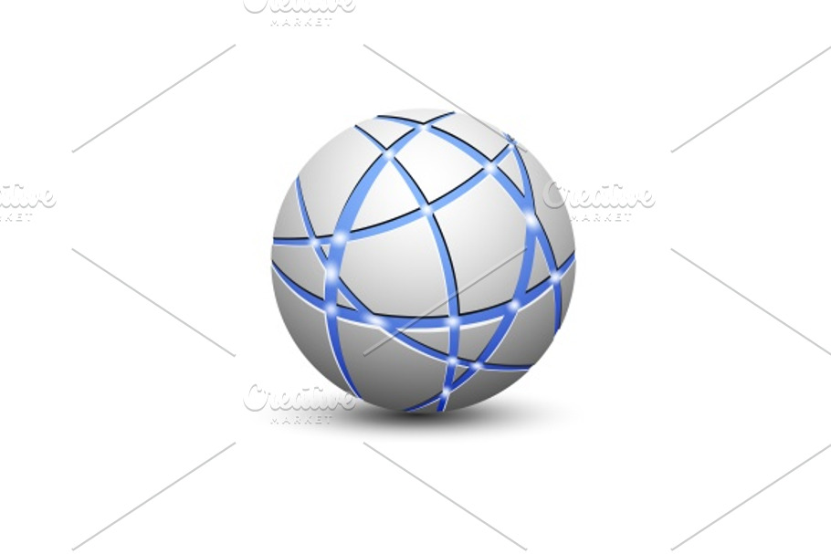 Globe icon Abstract vector illustration in Illustrations - product preview 8