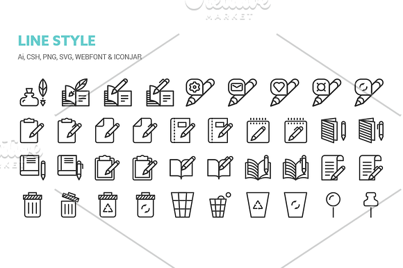 Basic Content Icons in Graphics - product preview 5