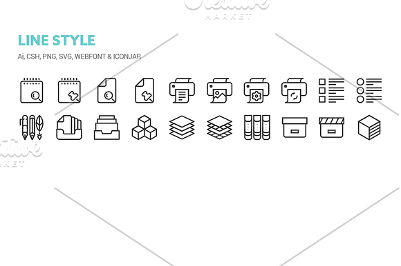 Basic Content Icons in Graphics - product preview 7