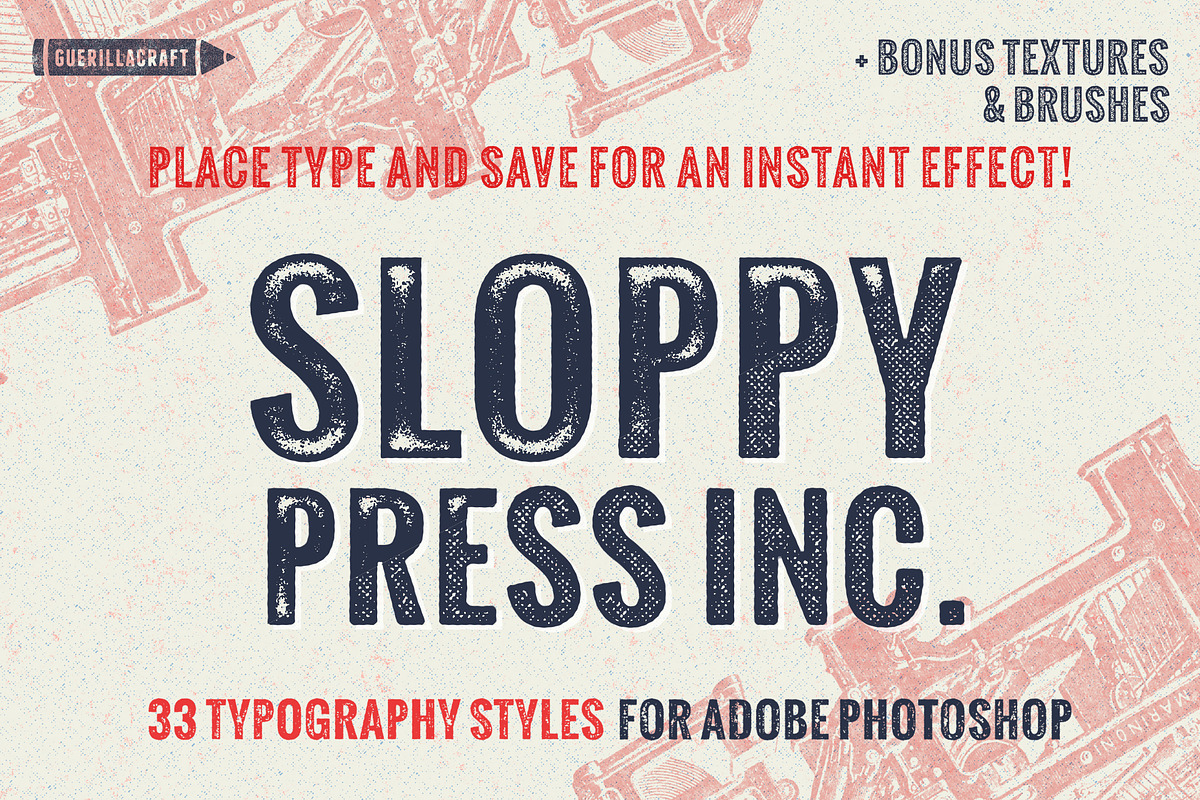 Sloppy Press Inc. in Photoshop Layer Styles - product preview 8