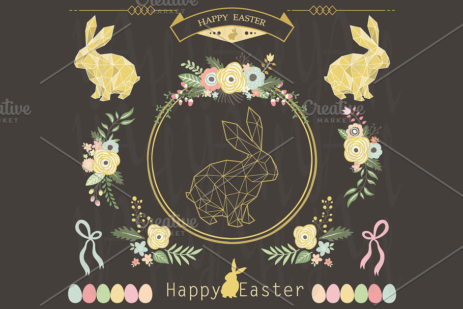 Chalkboard Floral Easter