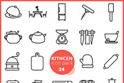 Kitchen icon pack 24