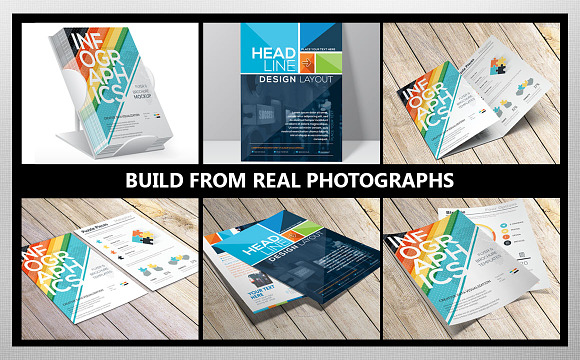 Flyer and Brochure Mockup in Print Mockups - product preview 1