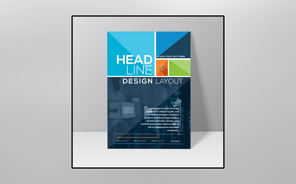 Flyer and Brochure Mockup in Print Mockups - product preview 2