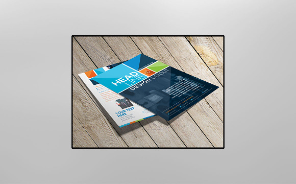 Flyer and Brochure Mockup in Print Mockups - product preview 4