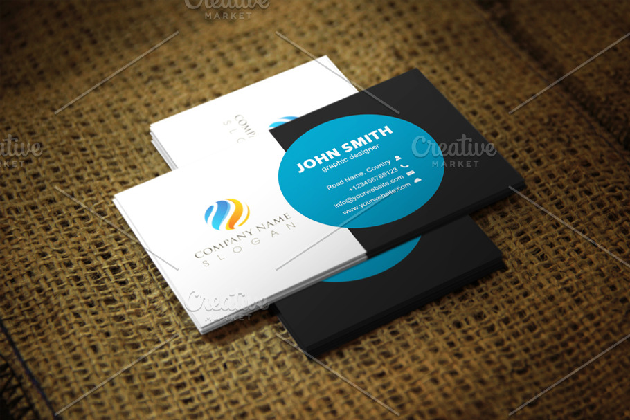 Pavie Business Card Template in Business Card Templates - product preview 8