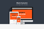 Black Autumn - One Page Template