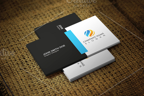 Tevon Business Card Template in Business Card Templates - product preview 1