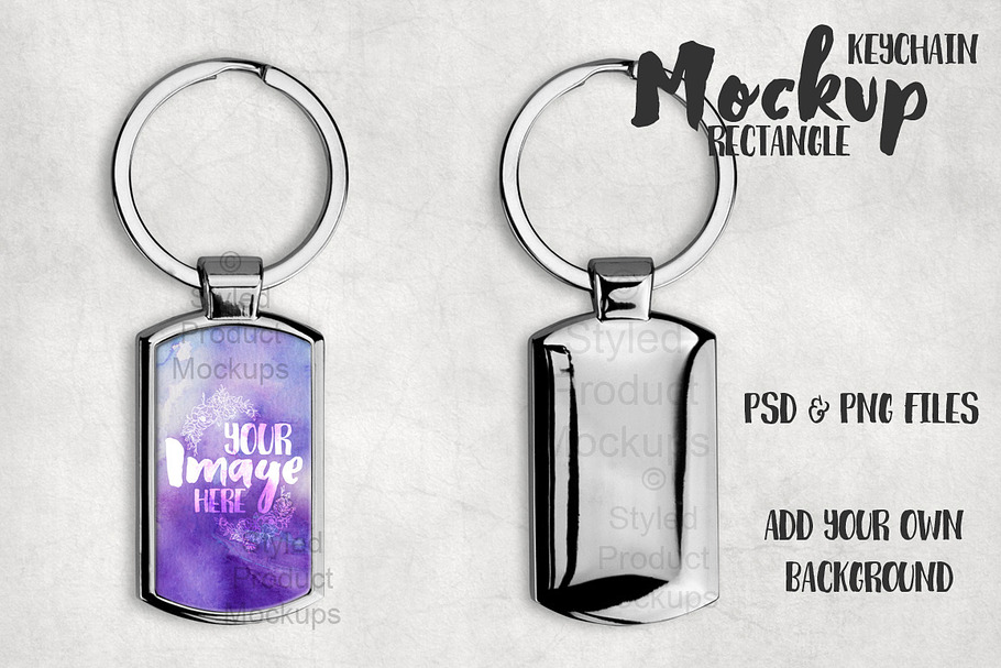 Sublimation Keychain Mockup in Product Mockups - product preview 8