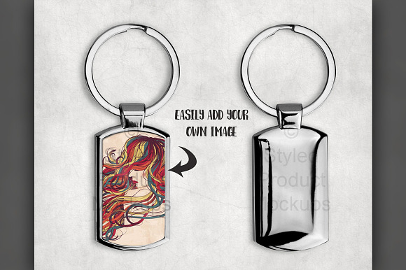 Sublimation Keychain Mockup in Product Mockups - product preview 1