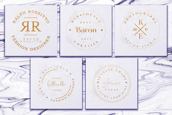 PREMIUM 120 Stamp Logo Bundle in Logo Templates - product preview 7