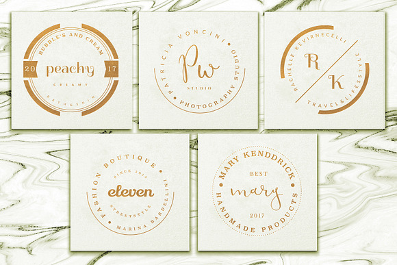 PREMIUM 120 Stamp Logo Bundle in Logo Templates - product preview 9