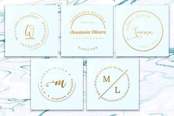 PREMIUM 120 Stamp Logo Bundle in Logo Templates - product preview 11