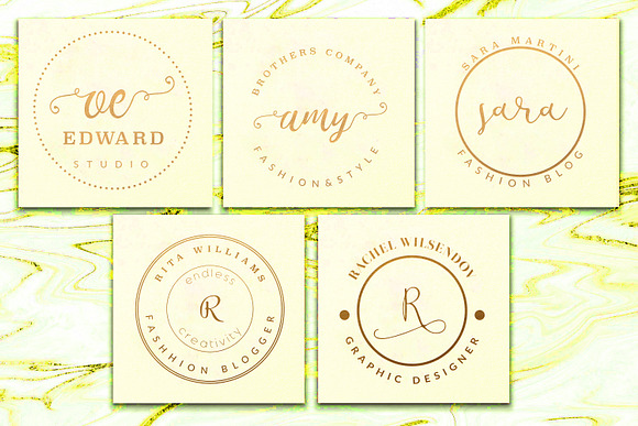 PREMIUM 120 Stamp Logo Bundle in Logo Templates - product preview 14