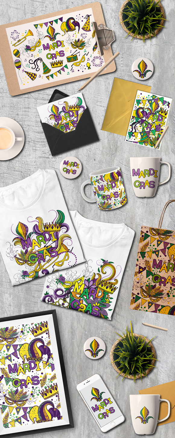 Mardi Gras Joyful Collection in Illustrations - product preview 1
