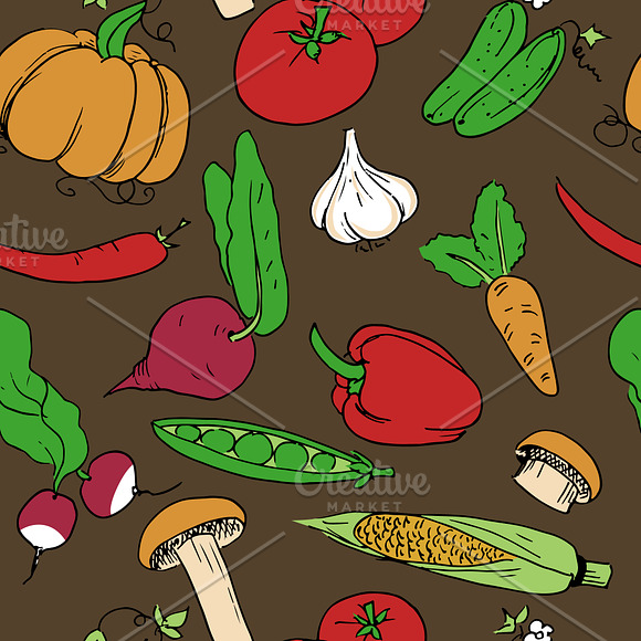 Vegetables set in Illustrations - product preview 2