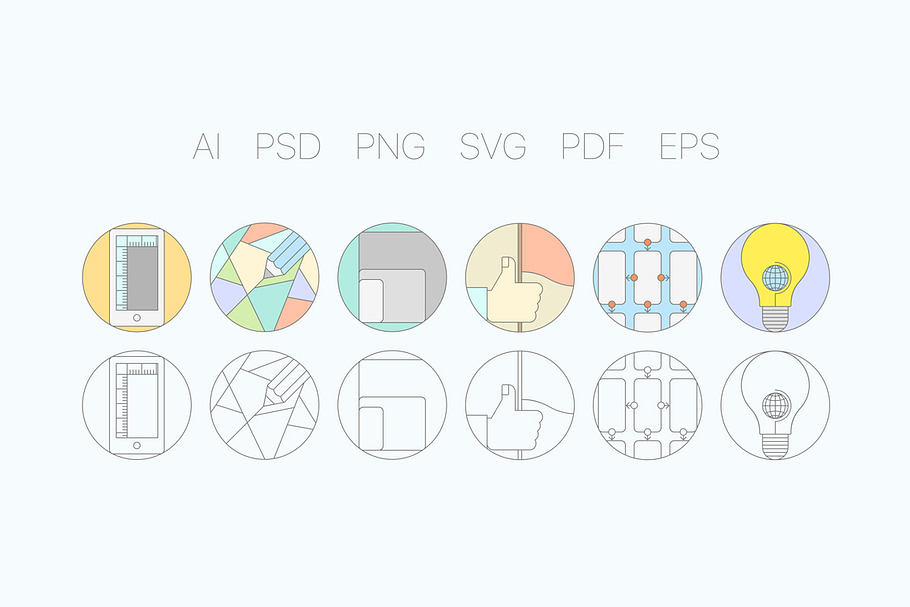 Digital Agency Flat Icons S2 in Graphics - product preview 8