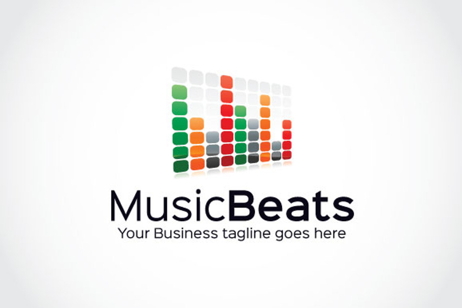 Music Beats Logo Template