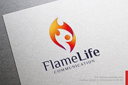 Flame People Fire Logo