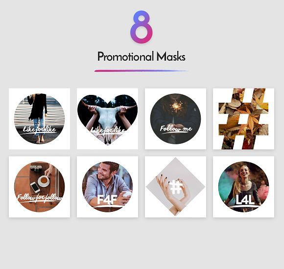 Instagram Masks Vol. 1 in Instagram Templates - product preview 4