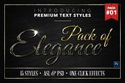 Elegance #1 - 15 Text Styles