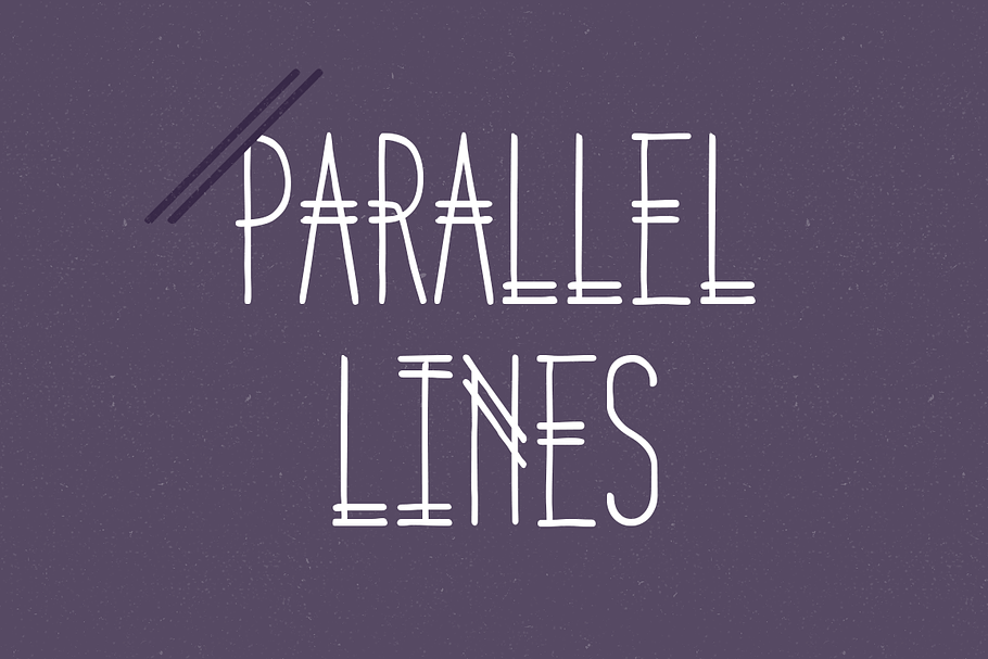 Parallel Lines in Display Fonts - product preview 8