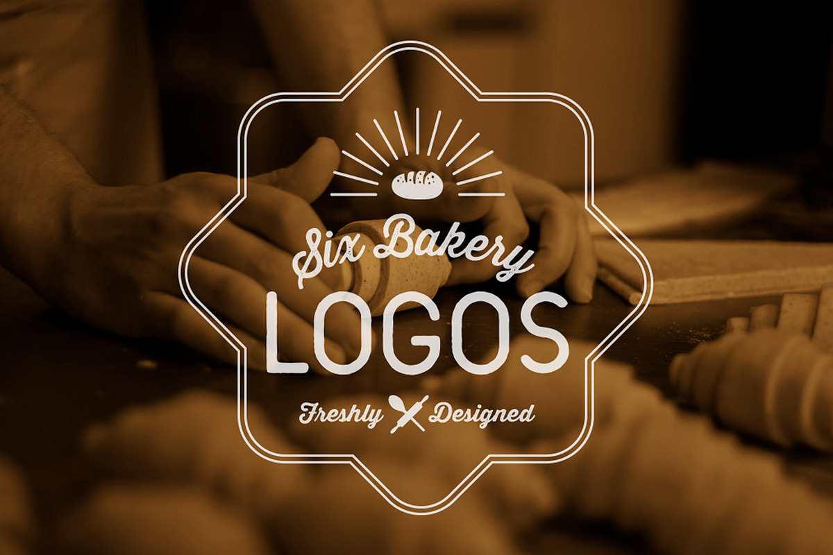 6 Bakery Logos in Logo Icons - product preview 8