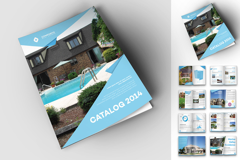 Origami Real Estate Travel Catalog in Magazine Templates - product preview 8