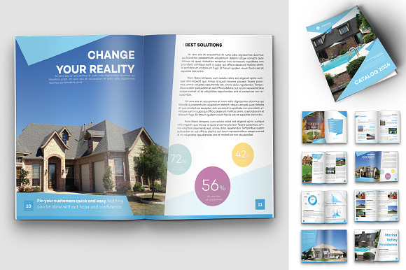 Origami Real Estate Travel Catalog in Magazine Templates - product preview 1