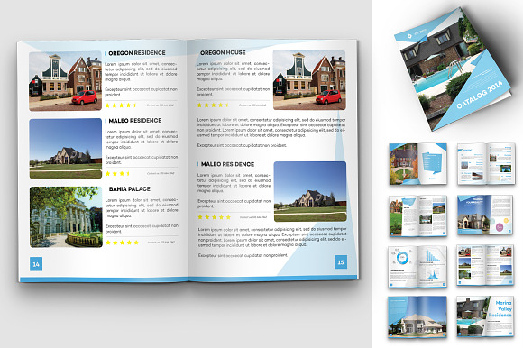 Origami Real Estate Travel Catalog in Magazine Templates - product preview 2
