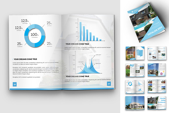 Origami Real Estate Travel Catalog in Magazine Templates - product preview 3