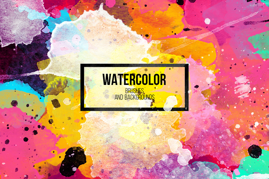 Watercolor brushes+design elements in Objects - product preview 8
