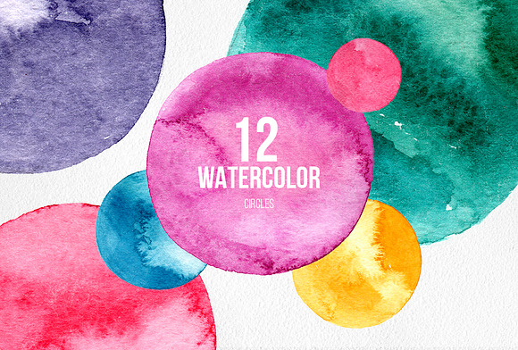 Watercolor brushes+design elements in Objects - product preview 4