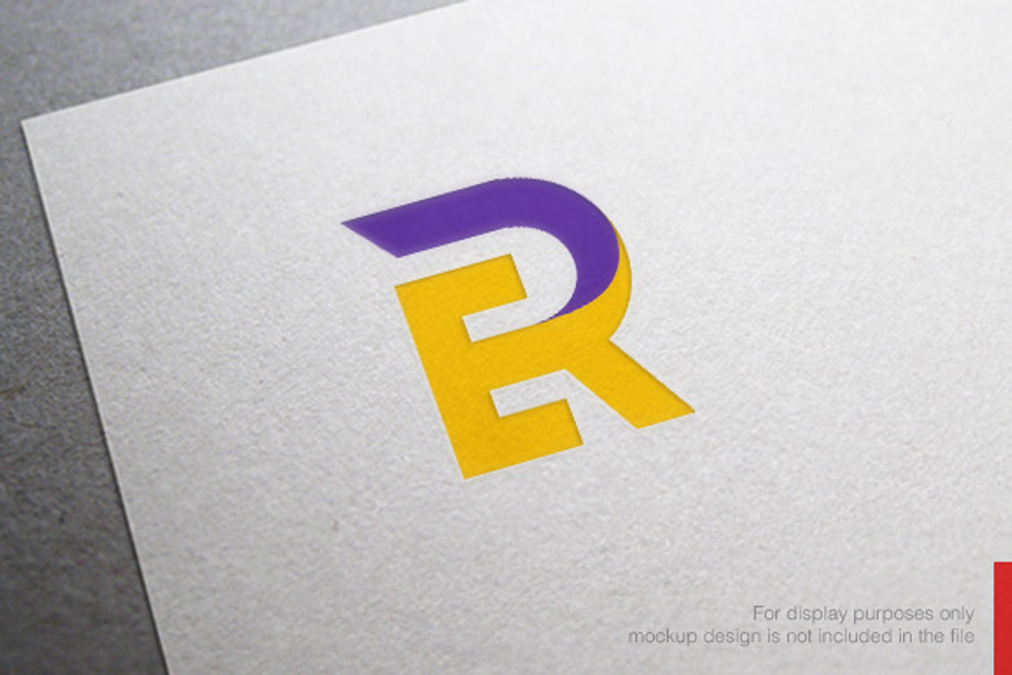 Abstract Letter E R Logo