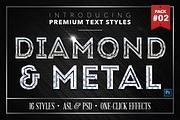 Diamond & Metal #2 - 16 Text Styles