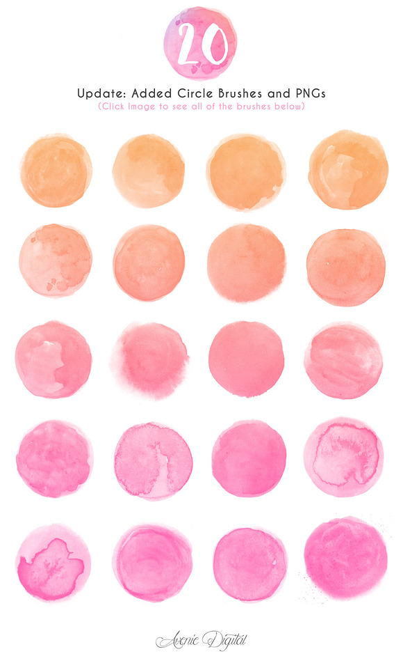 75 Watercolor Photoshop Brushes in Photoshop Brushes - product preview 3