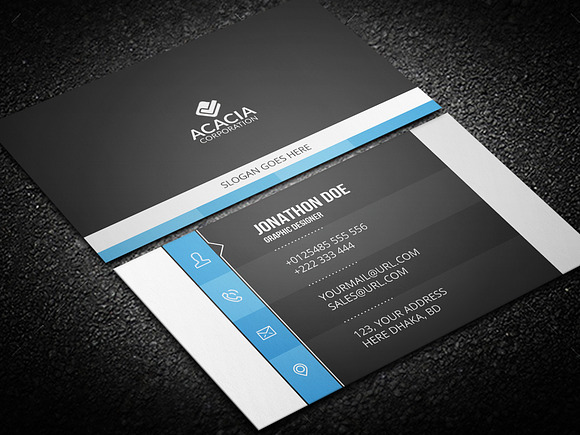 Simple Business Card in Business Card Templates - product preview 2